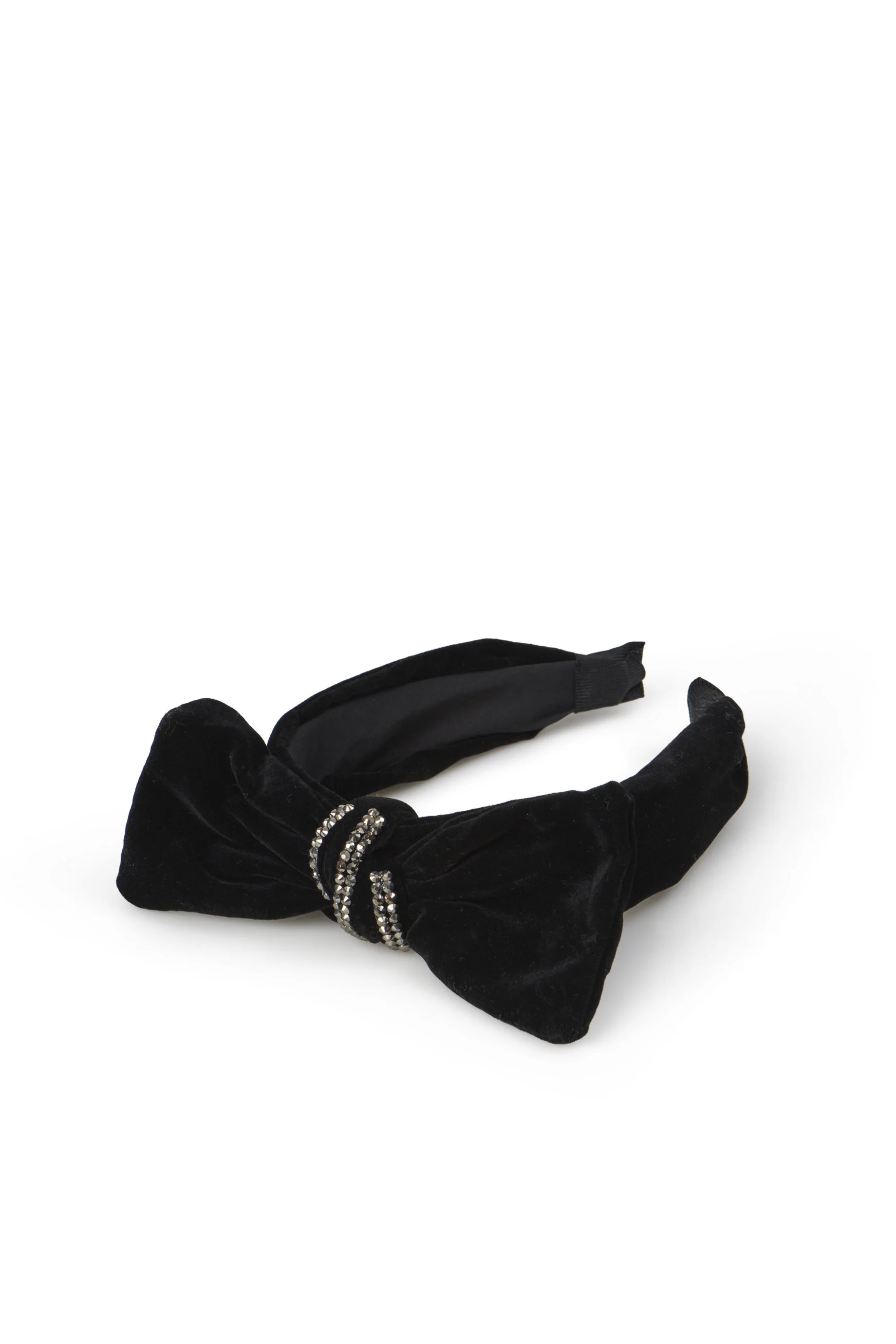 Sarah J Curtis Velvet Headband - Black - Image 2