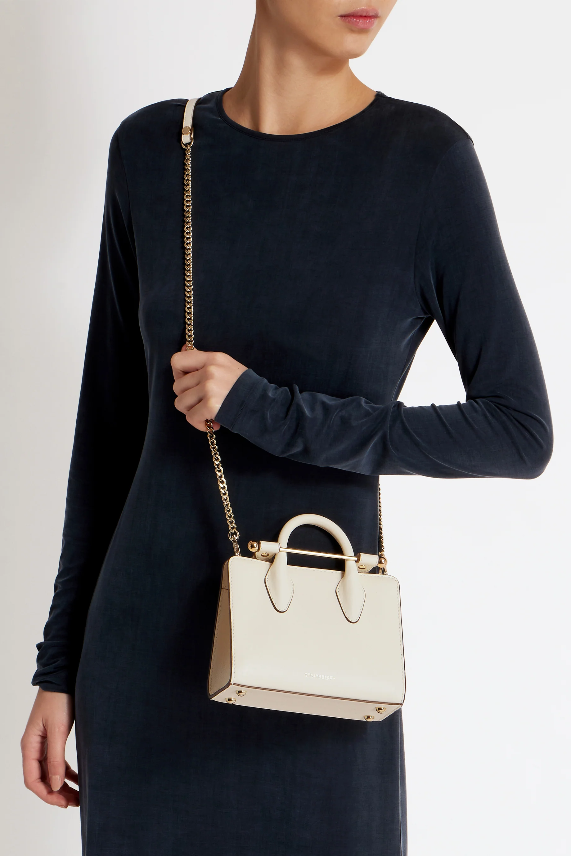 Strathberry Nano Tote - White - Image 5