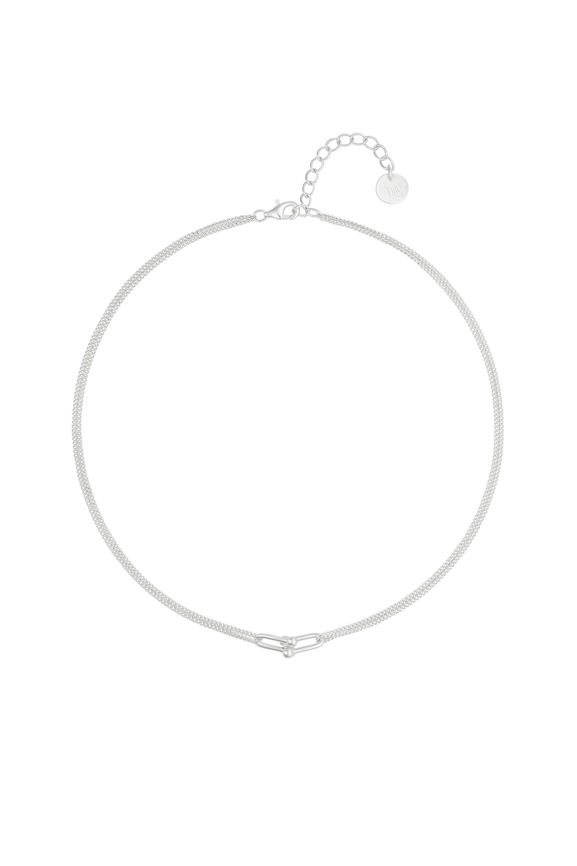 Kitte Baby Bond Pave Necklace - Silver