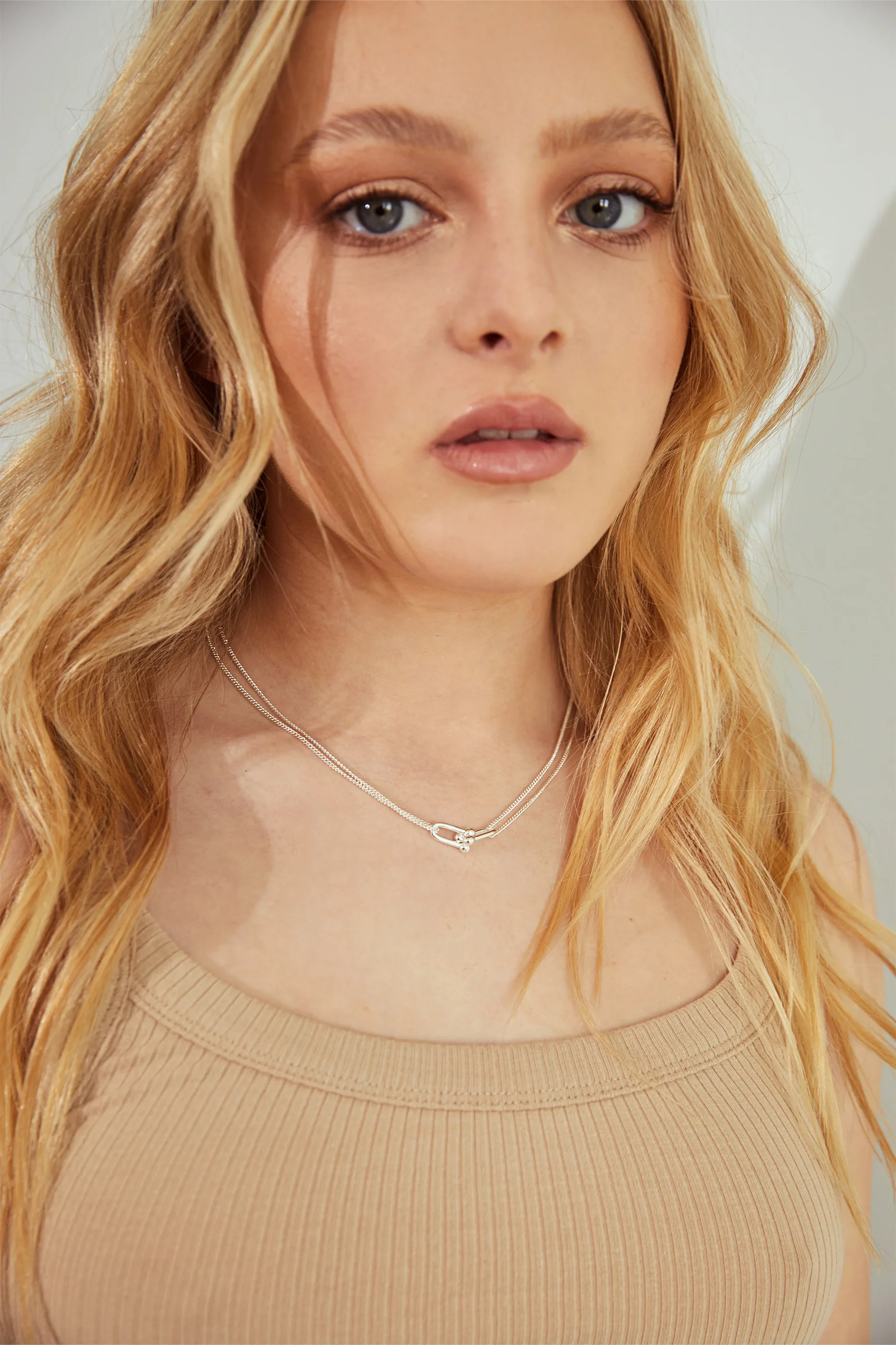Kitte Baby Bond Pave Necklace - Silver - Image 2