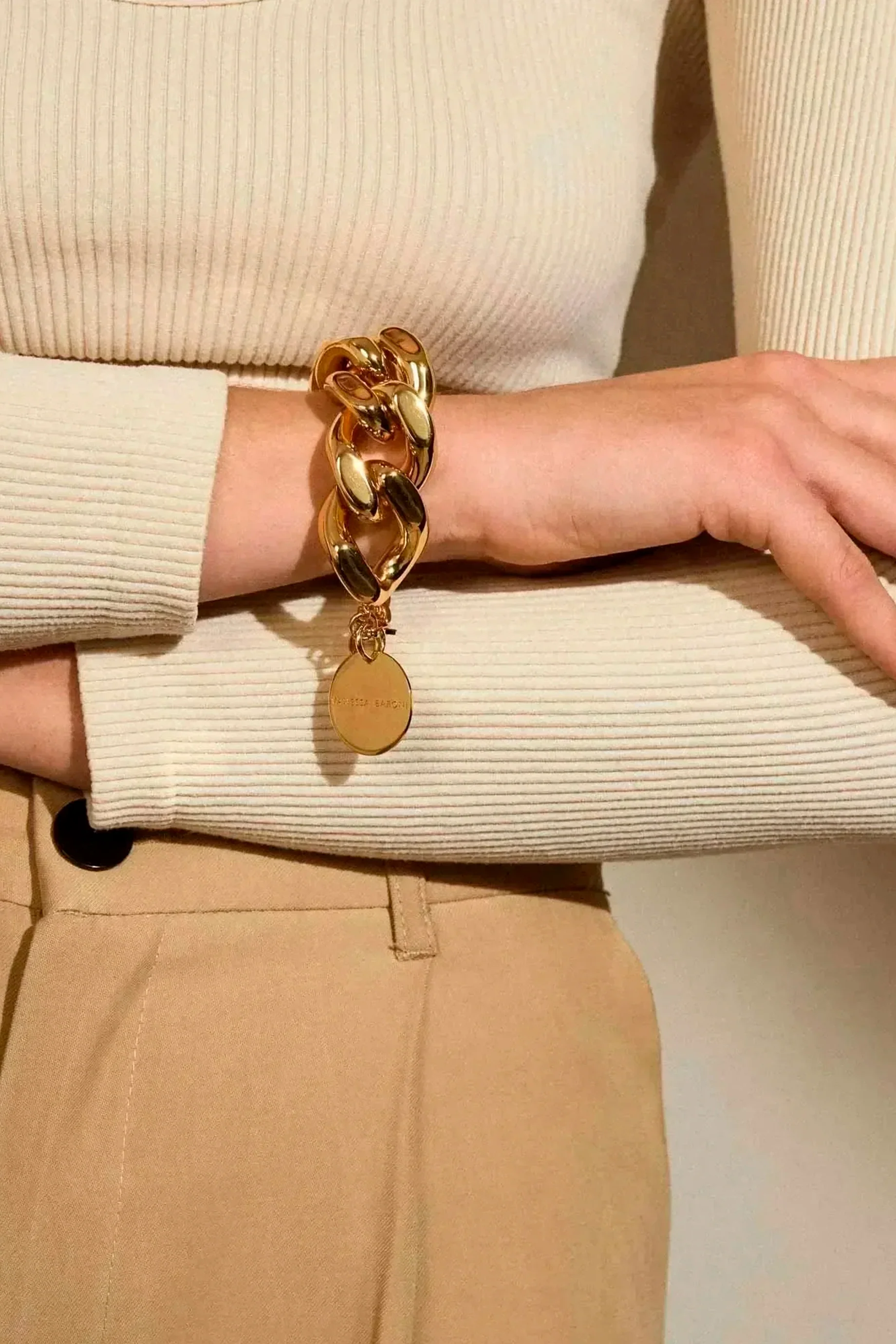 Vanessa Baroni Flat Chain Bracelet - Image 4