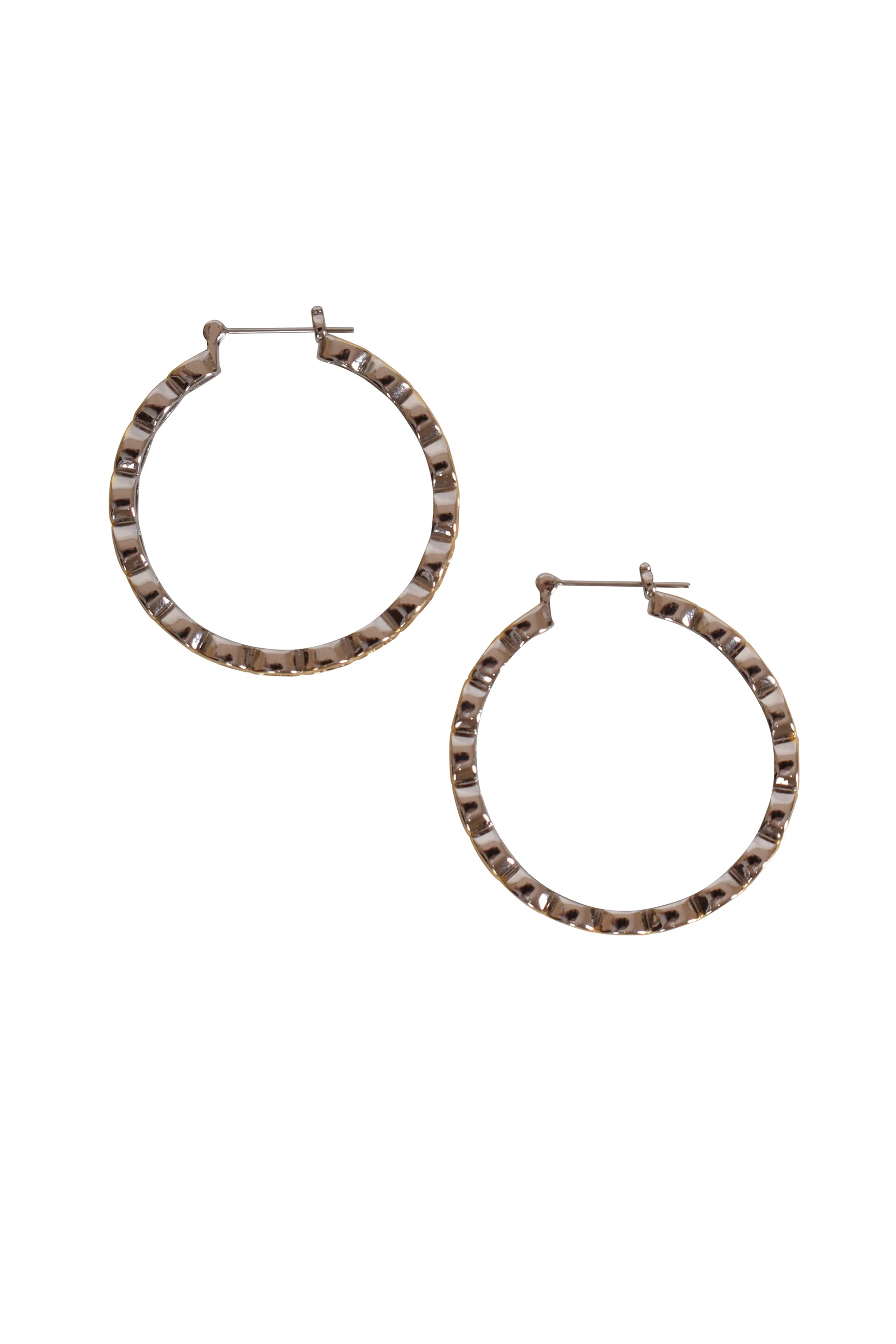 Husk Kate Two-Tone Hoops - Image 3