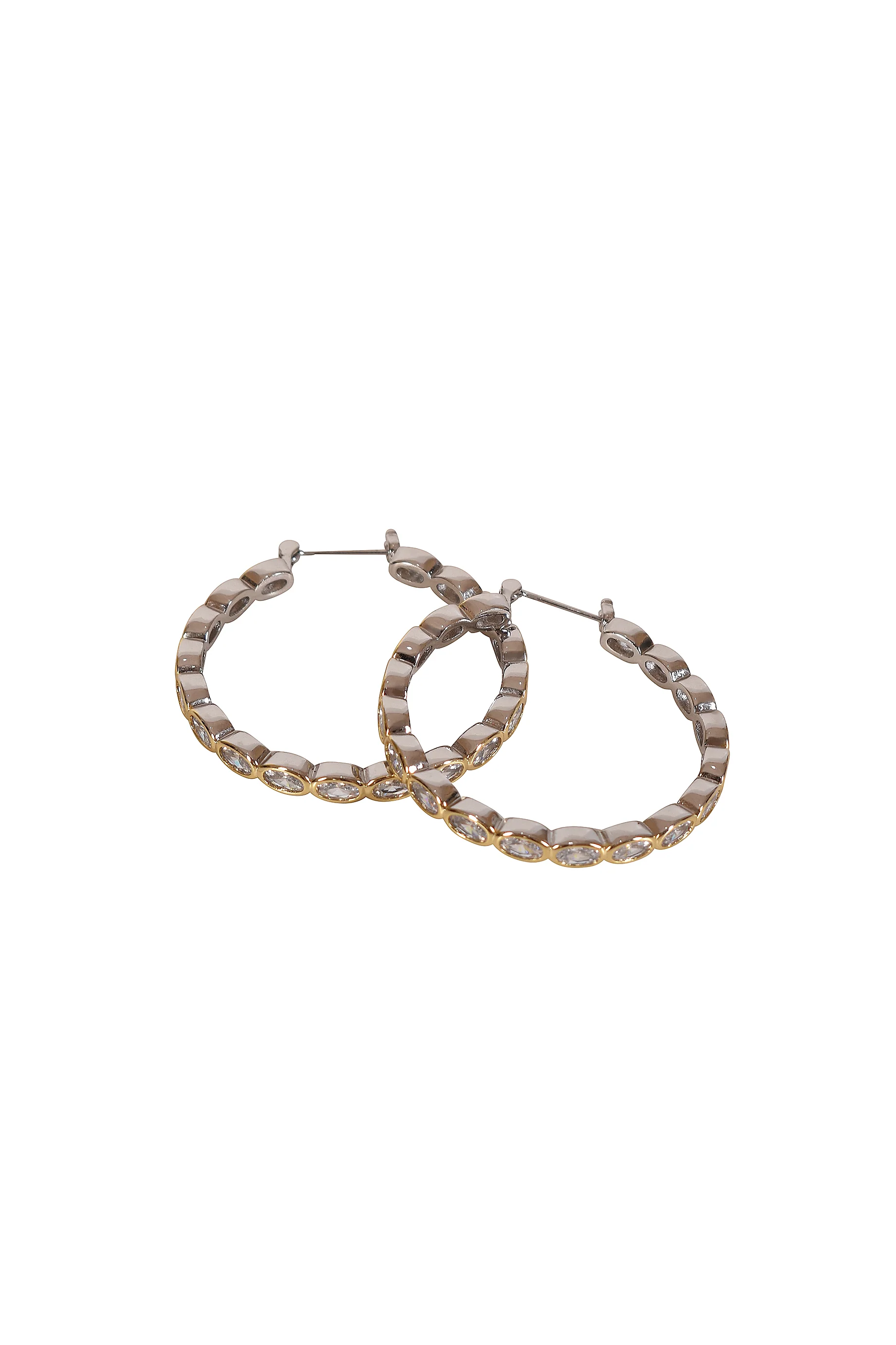 Husk Kate Two-Tone Hoops - Image 4
