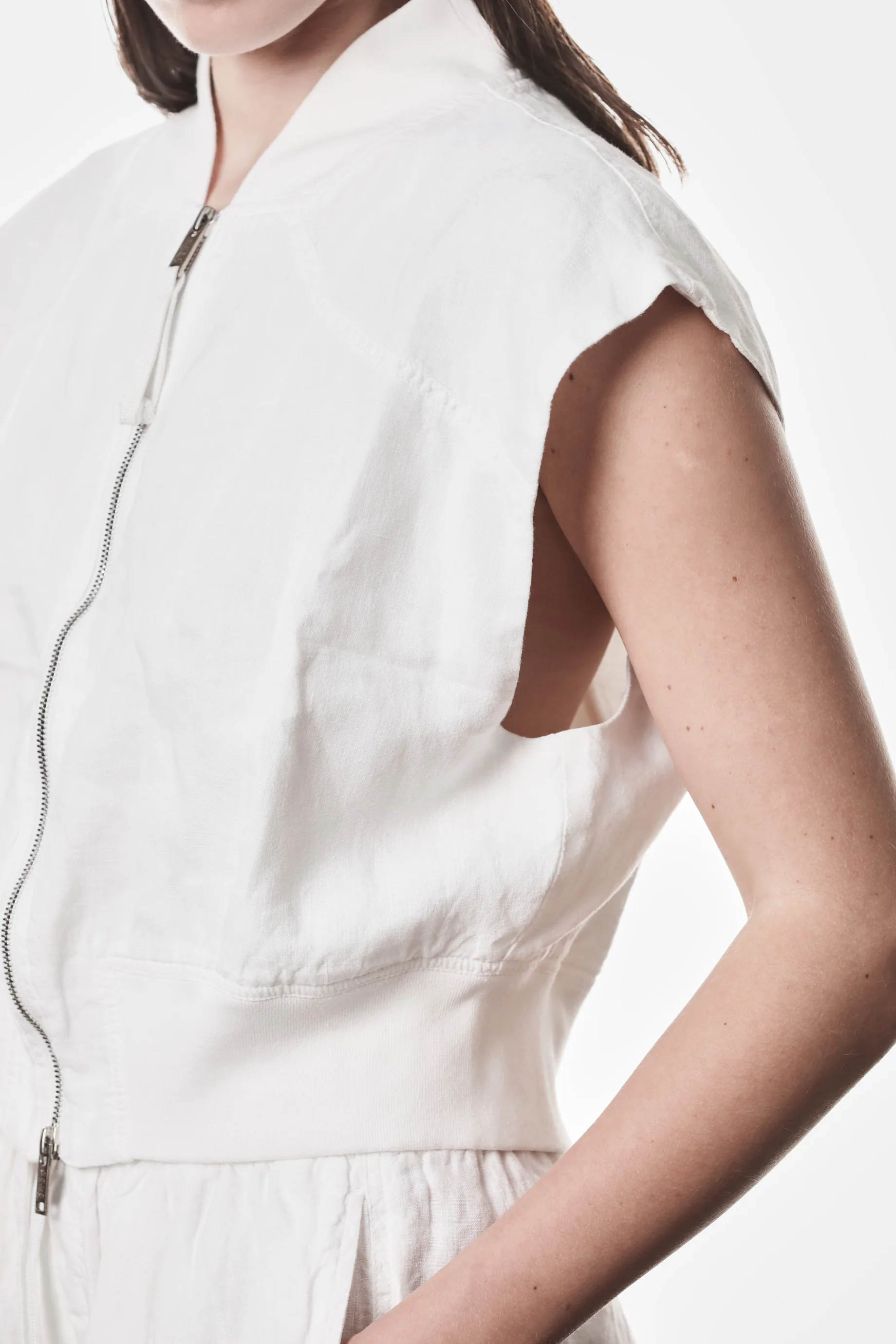 Thom Krom Bomber Vest - Off White - Image 6