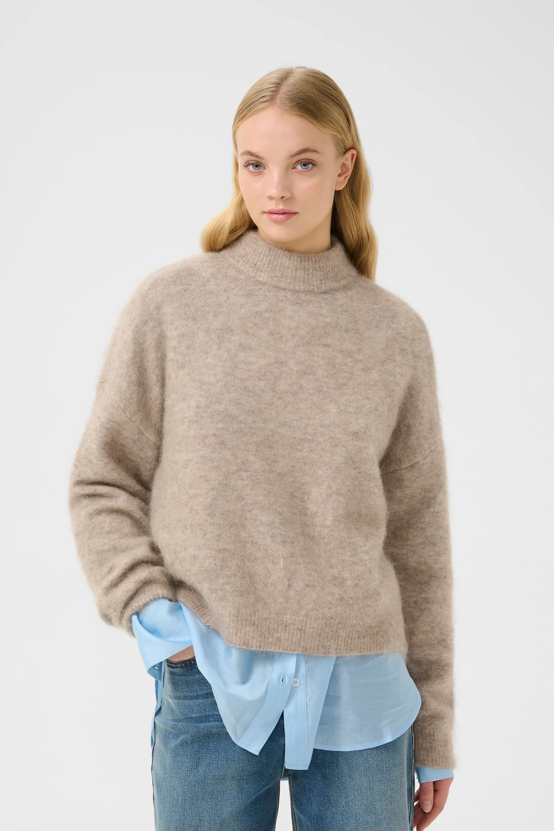 Gestuz Debbie Pullover - Warm Sand - Image 3