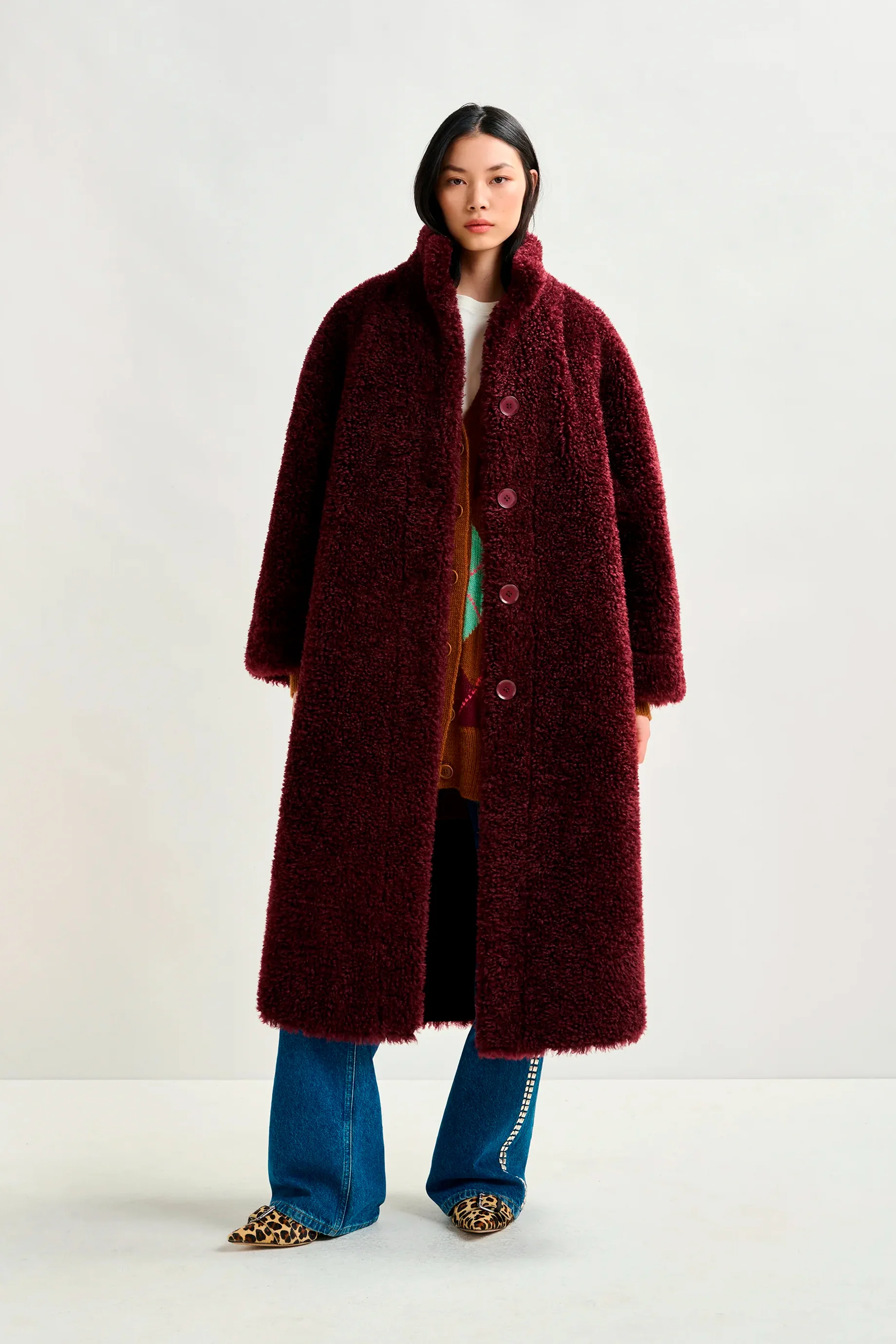Essentiel Antwerp Ispot Coat - Mauve - Image 2