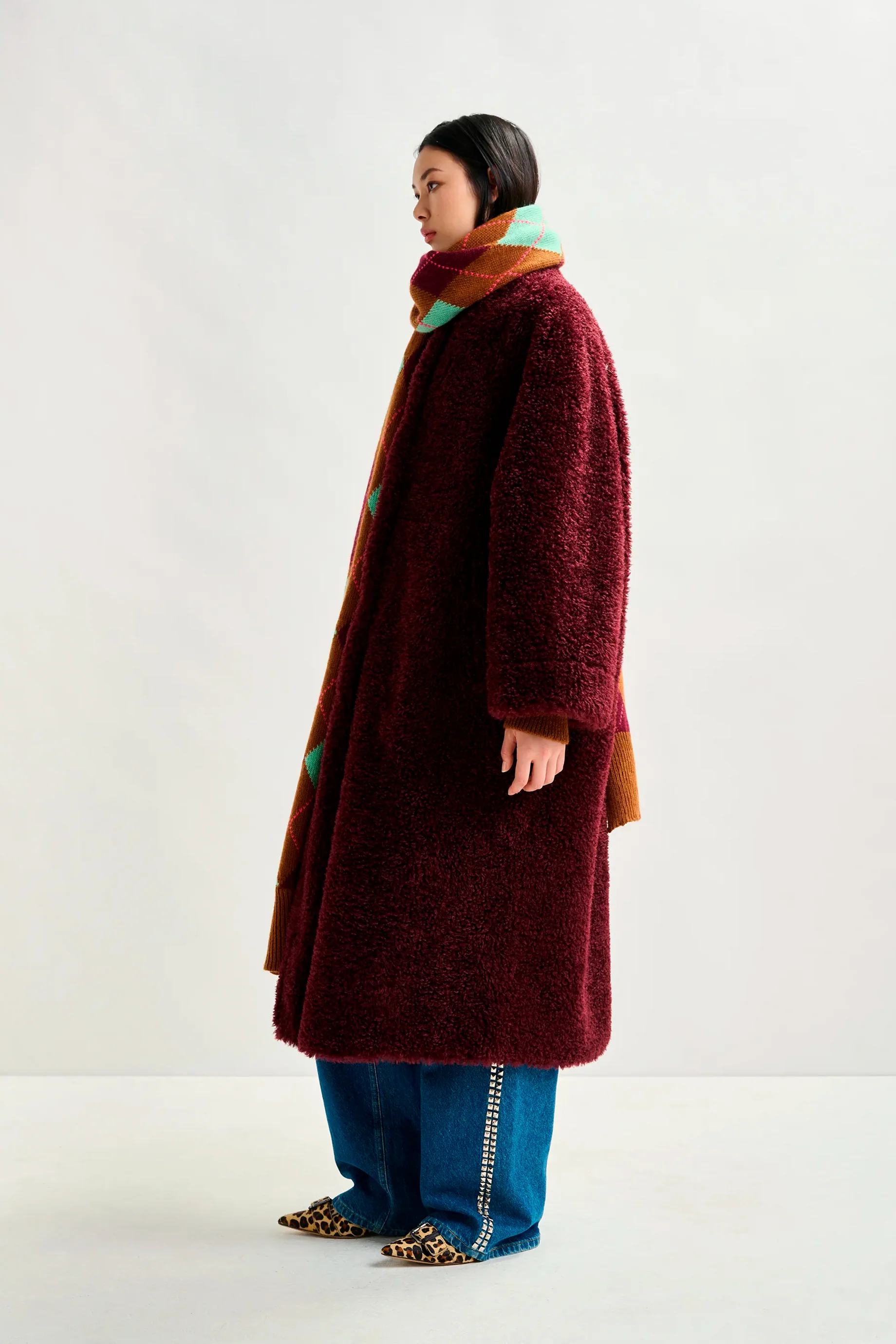 Essentiel Antwerp Ispot Coat - Mauve - Image 3