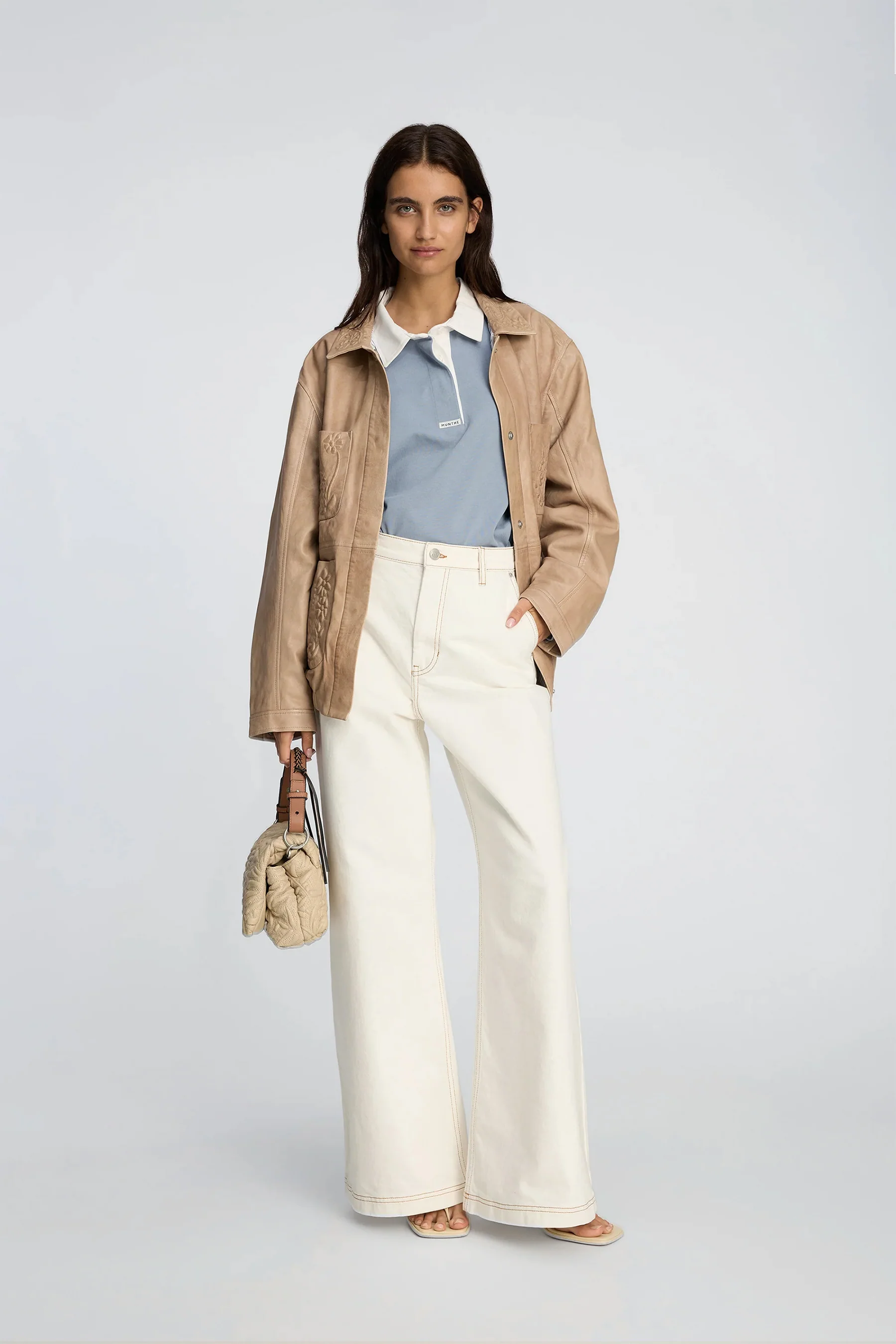 Munthe Becube Jeans - Ivory - Image 2