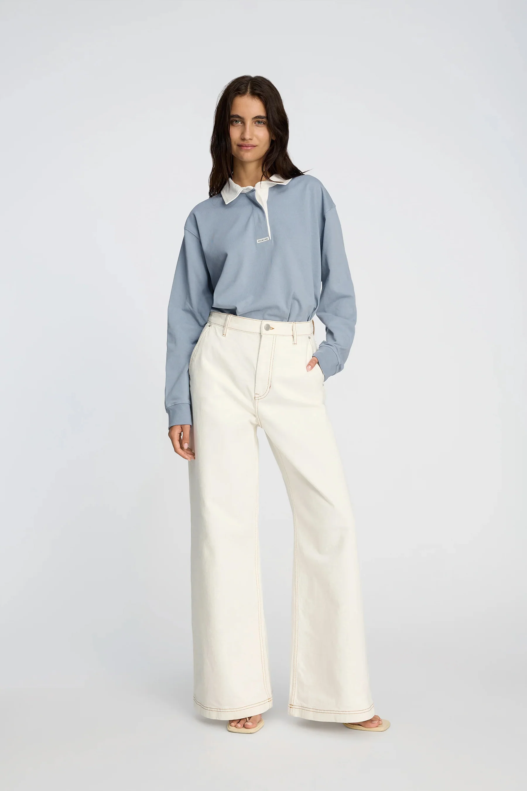 Munthe Becube Jeans - Ivory - Image 4