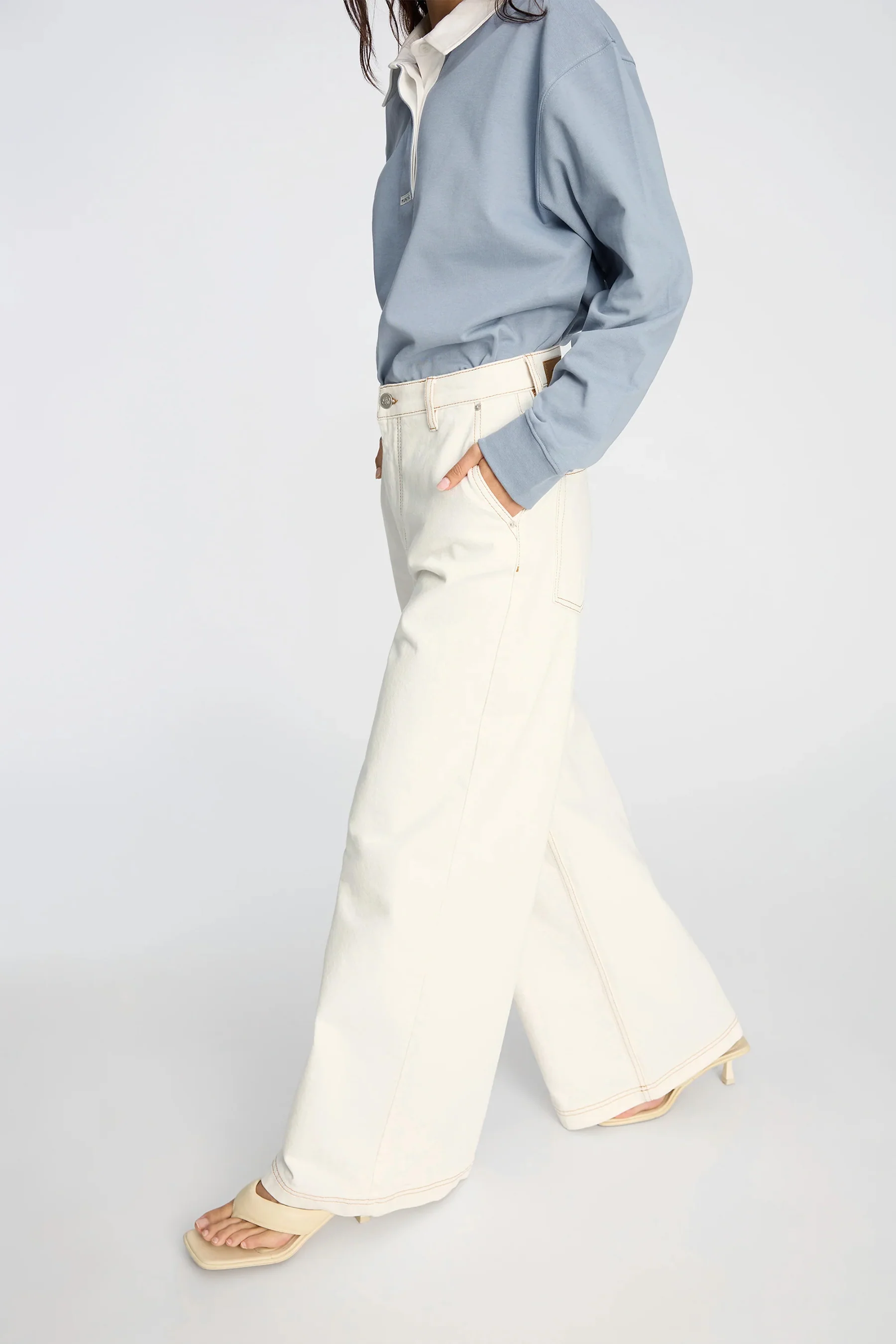 Munthe Becube Jeans - Ivory - Image 7