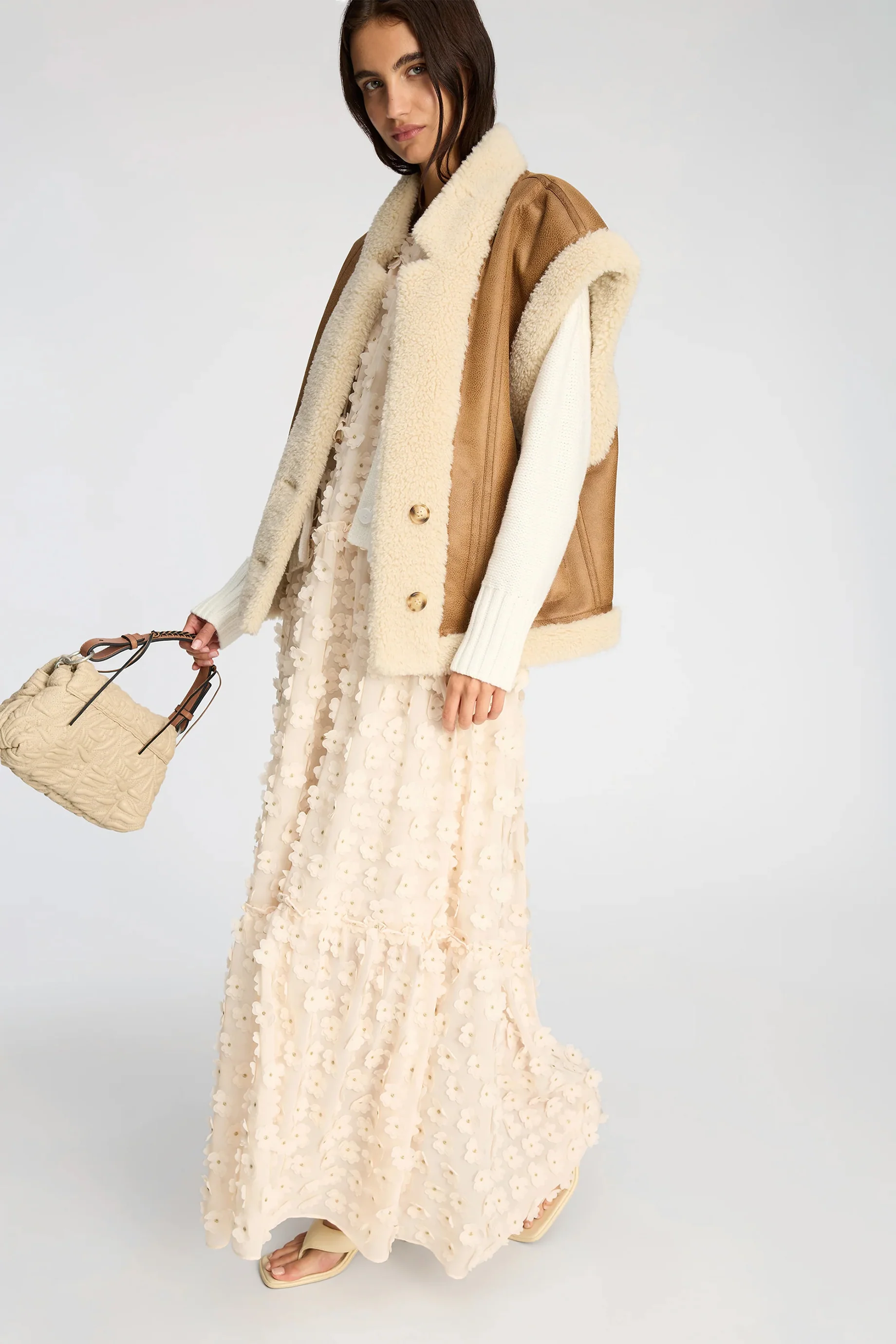Munthe Bohdana Dress - Cream - Image 6