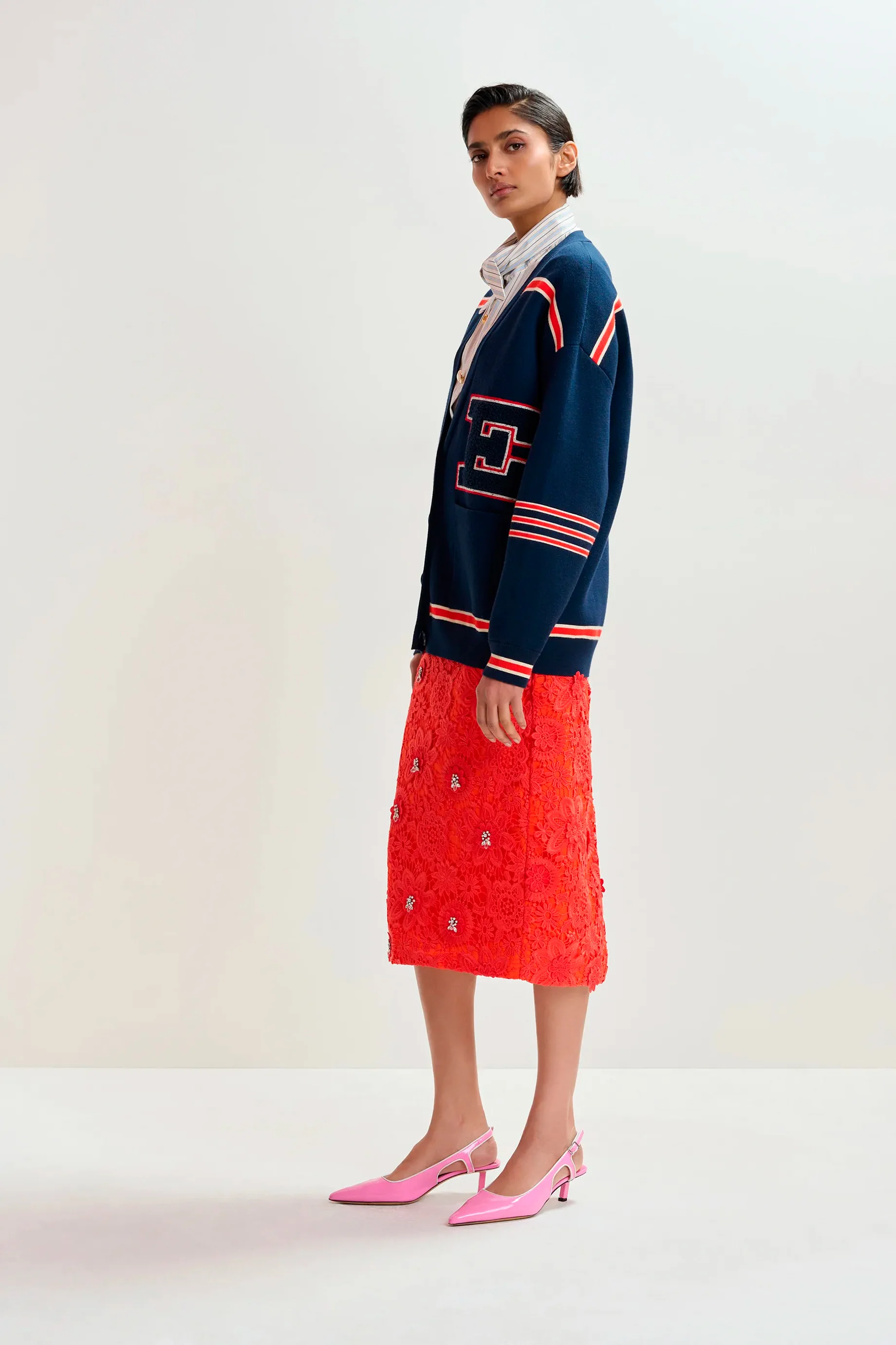 Essentiel Antwerp Jigan Cardigan - Navy - Image 4