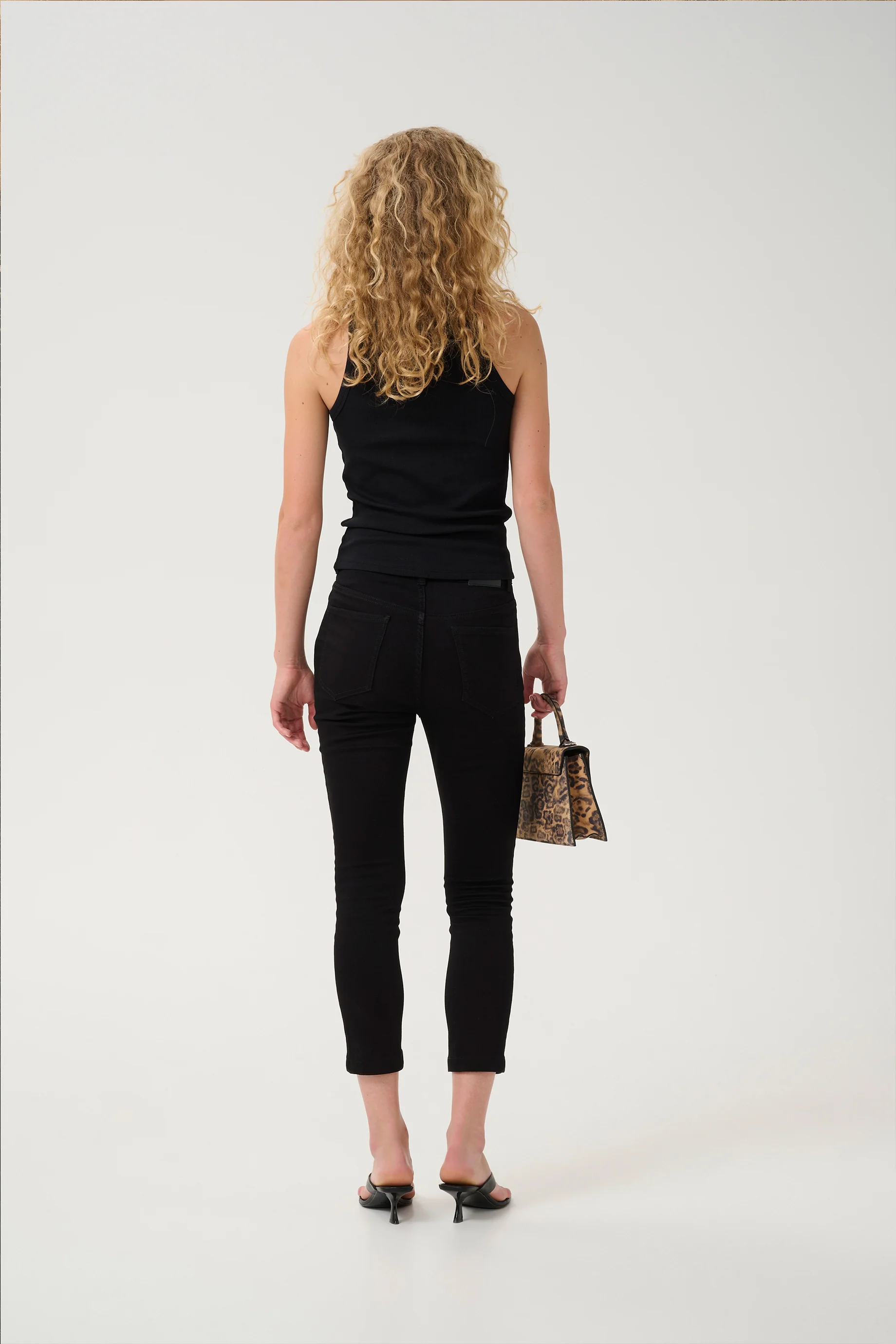 Gestuz Rhinestone Tank - Black - Image 4
