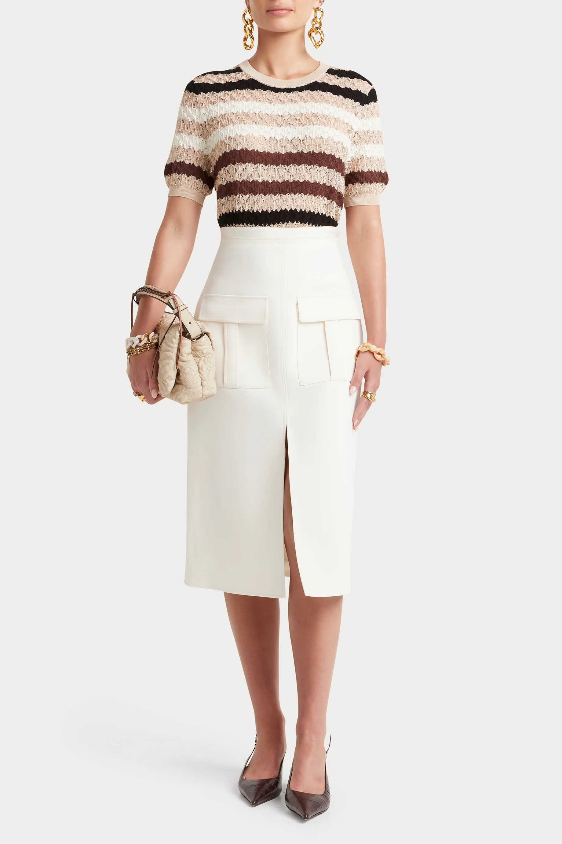 Husk Stripe Lace Knit - Image 2