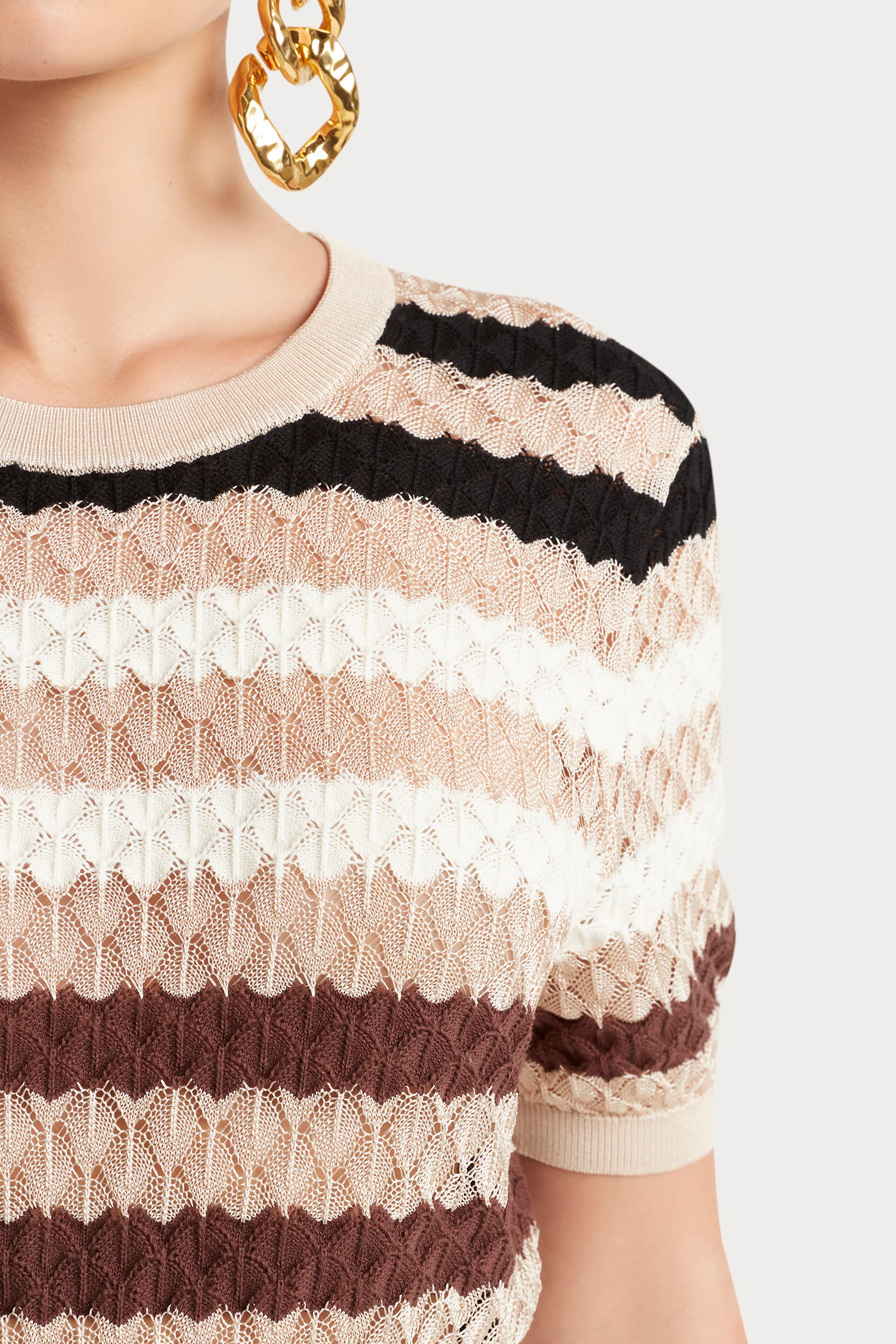 Husk Stripe Lace Knit - Image 4