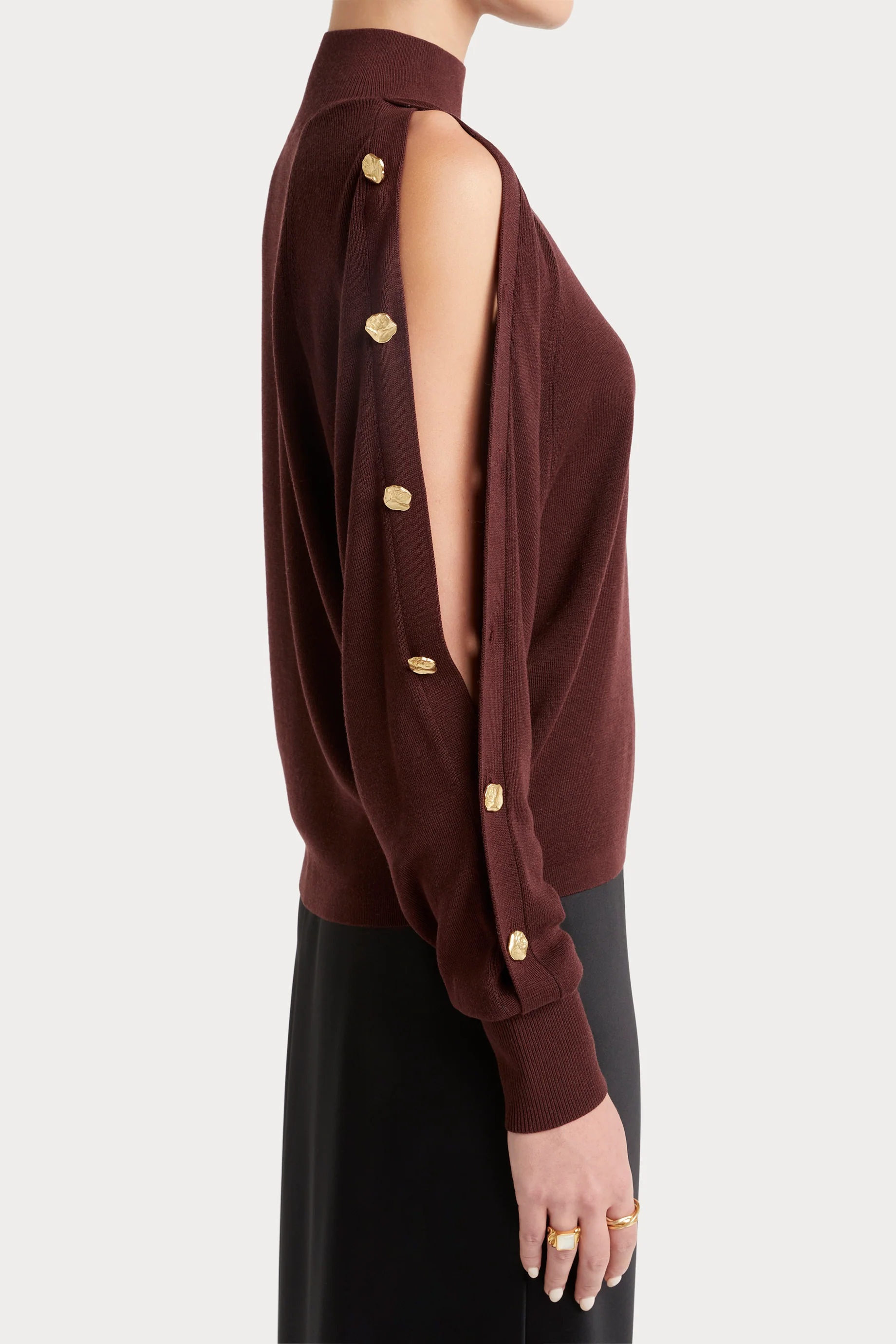 Husk Button Sleeve Knit - Image 11