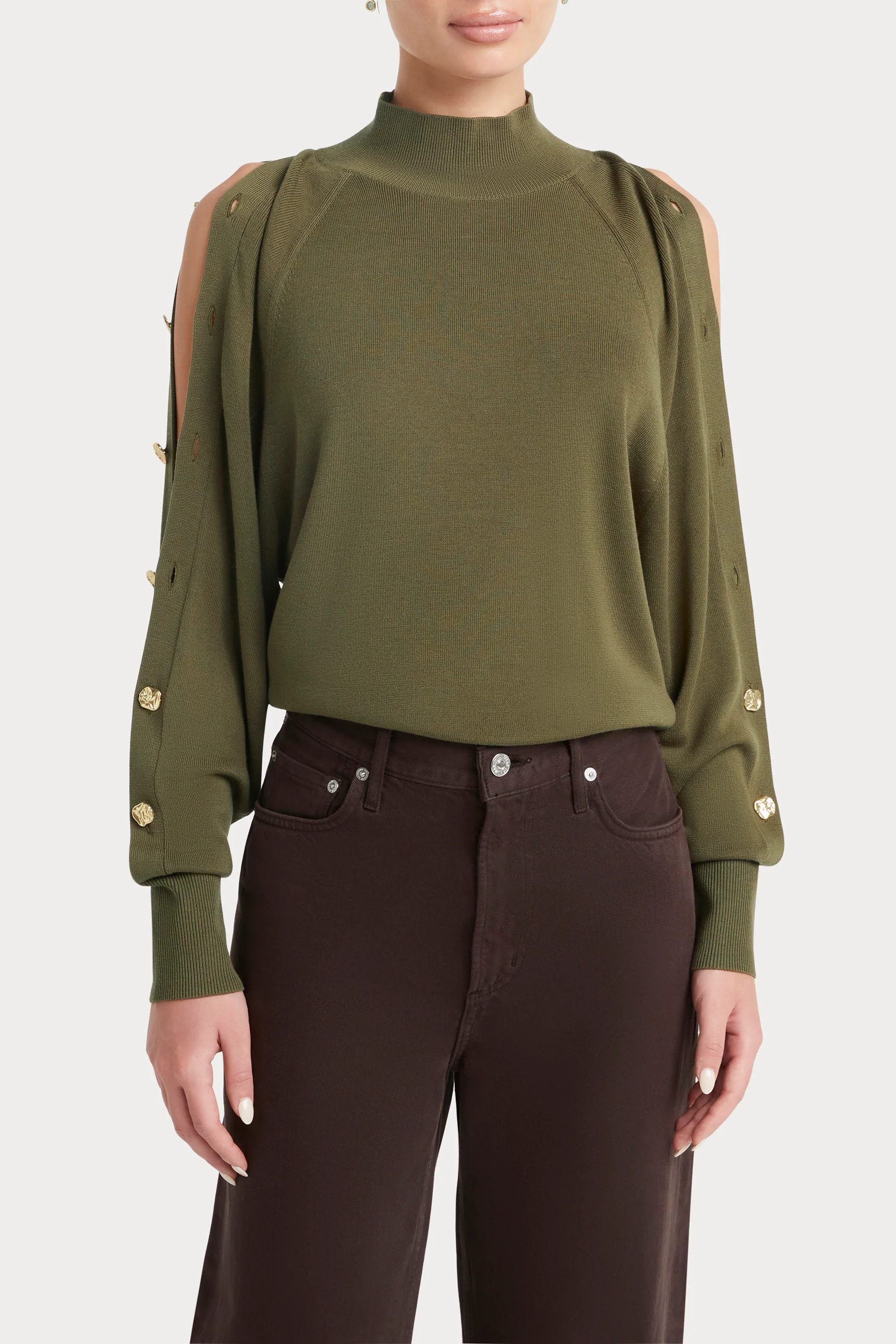 Husk Button Sleeve Knit - Image 3