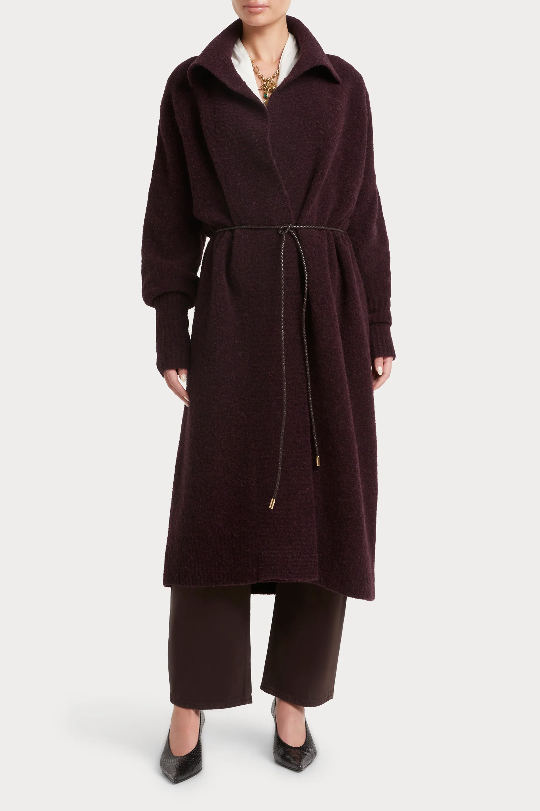 Husk Long Boucle Cardigan - Image 3